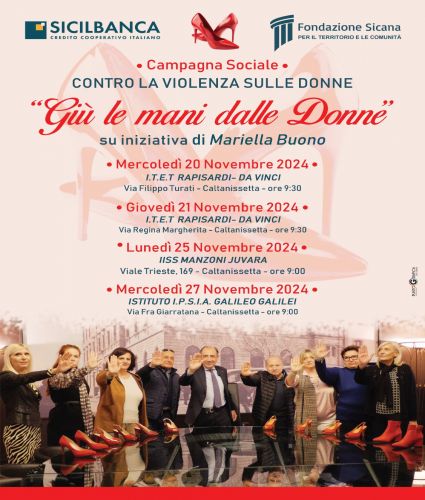 Caltanissetta - Giù le mani dalle donne - save the date